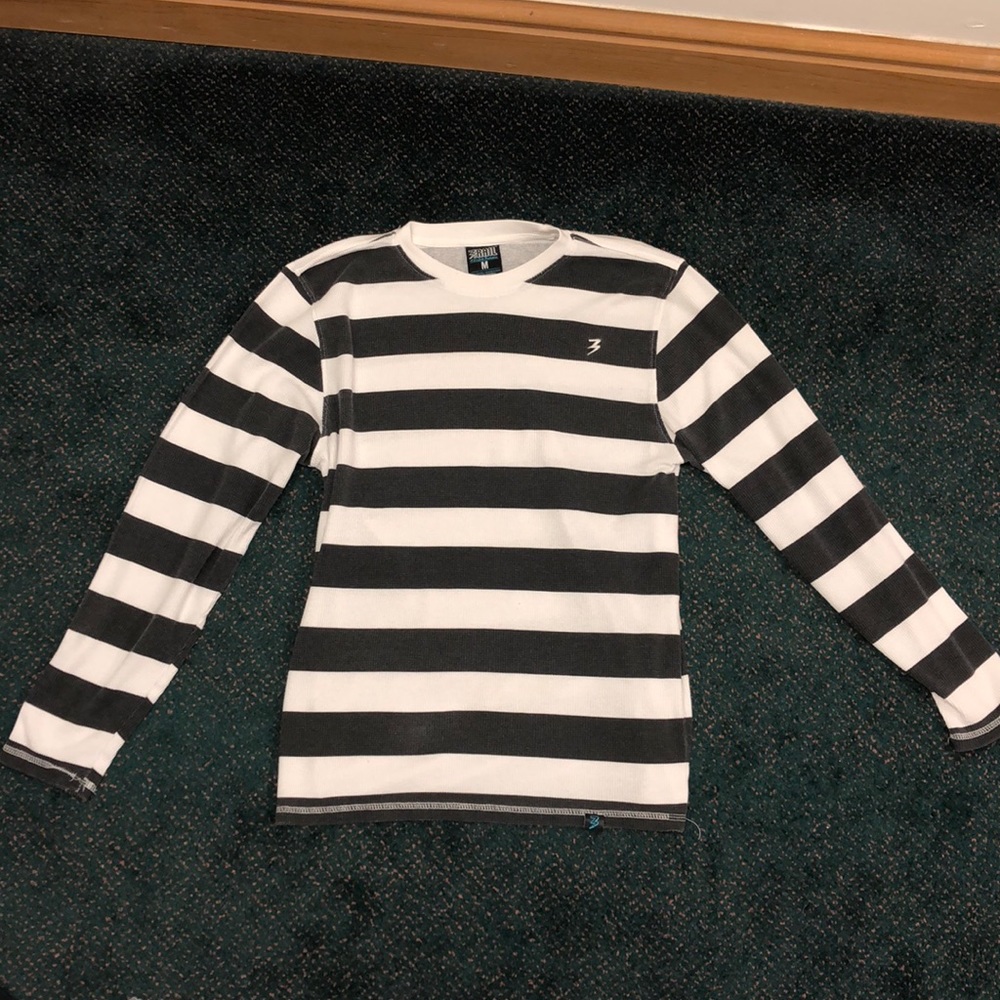 Black and White Striped Sweater